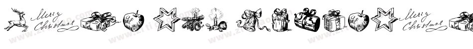 Xmas TFB Christmas字体转换